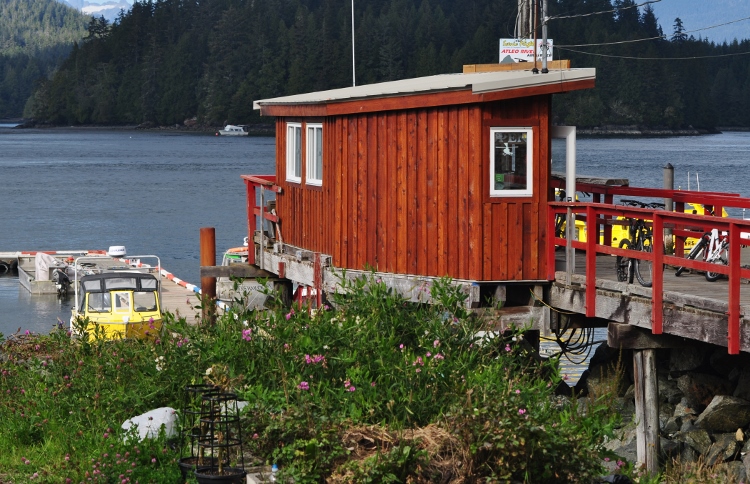 looking out over Tofino Inlet
